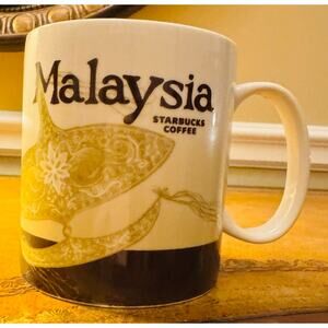 Starbucks Coffee Malaysia Collector Series Brown Mug 16oz 2008 NEW
